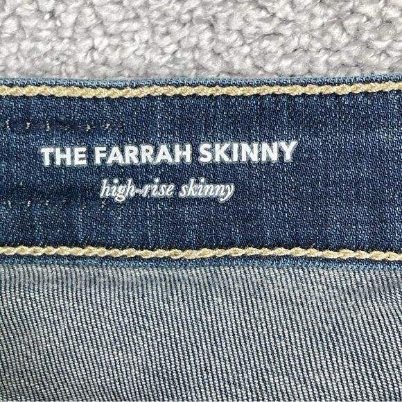 Ag Adriano Goldschmied Farrah Jeans Women’s 26 Blue Skinny High Rise Dark Denim - Picture 6 of 14